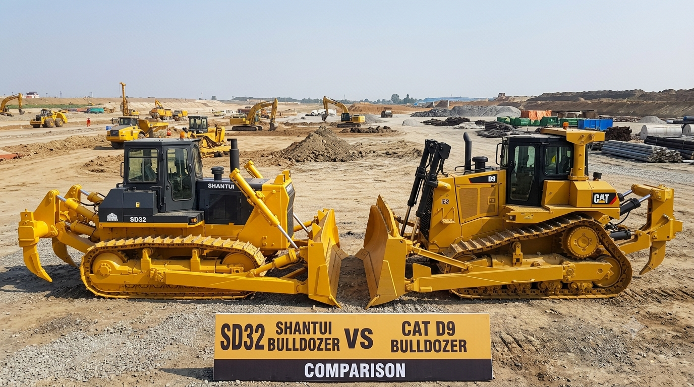 Shantui SD32 VS CATD9 Dozer
